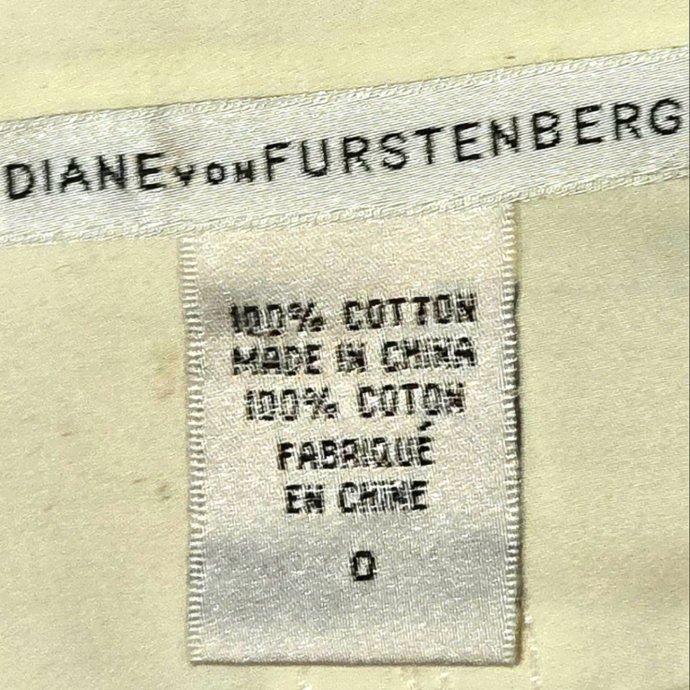 Diane von Furstenberg button up dress sz 0